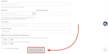 Sunbet Sign Up Button Annonate