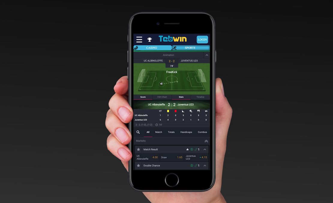 Tebwin live in play football mobile