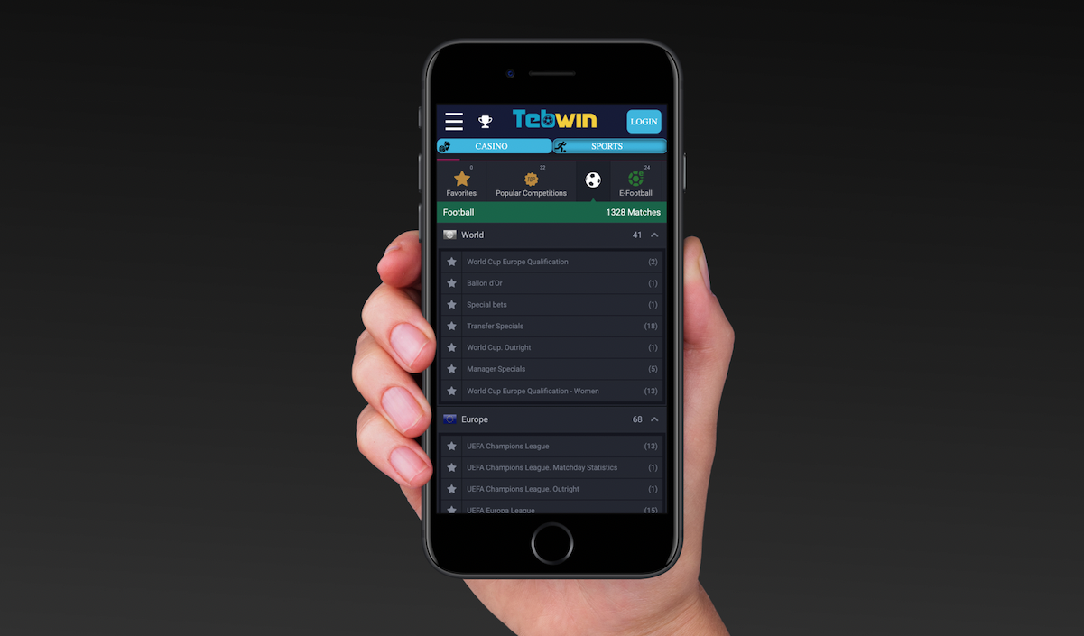 Tebwin pre match markets mobile