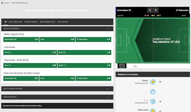 Unibet soccer live betting