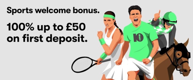 Screenshot of 10bet £50 signup bonus