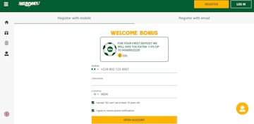 Wazobet Nigeria Register
