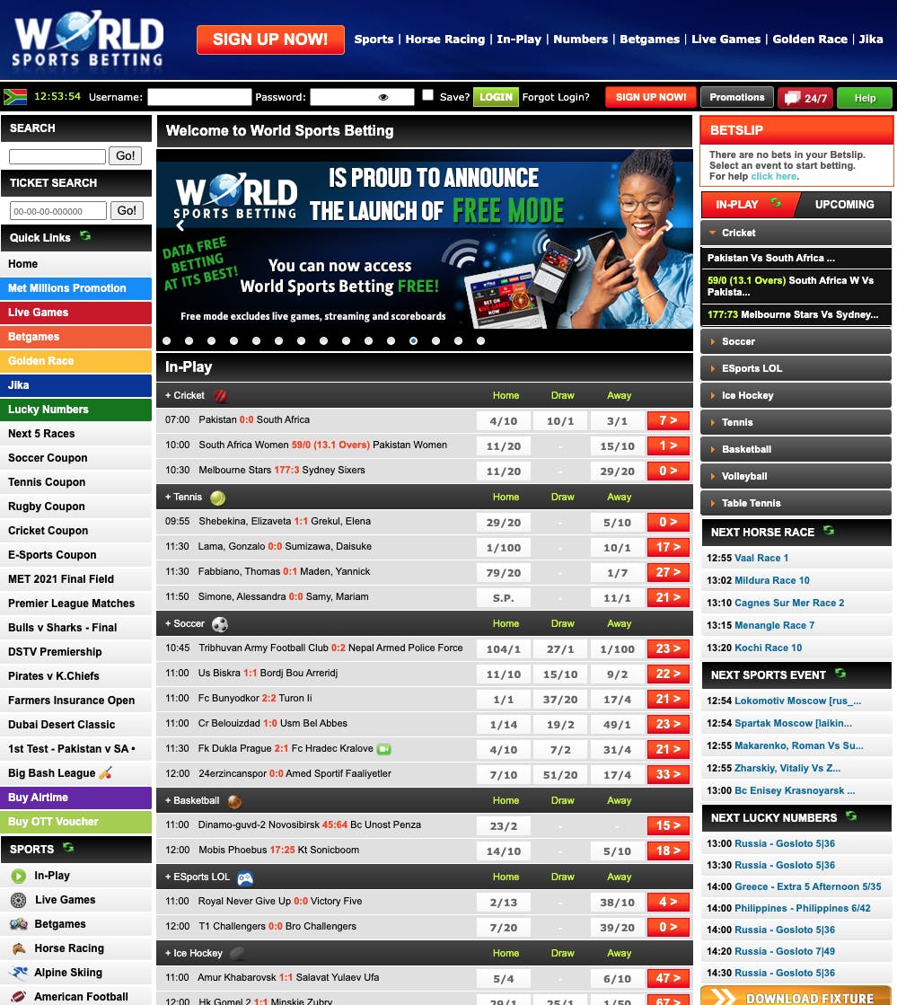 World Sports Betting South Africa Review \u00bb Claim R10 000 Offer Now (May\u2026