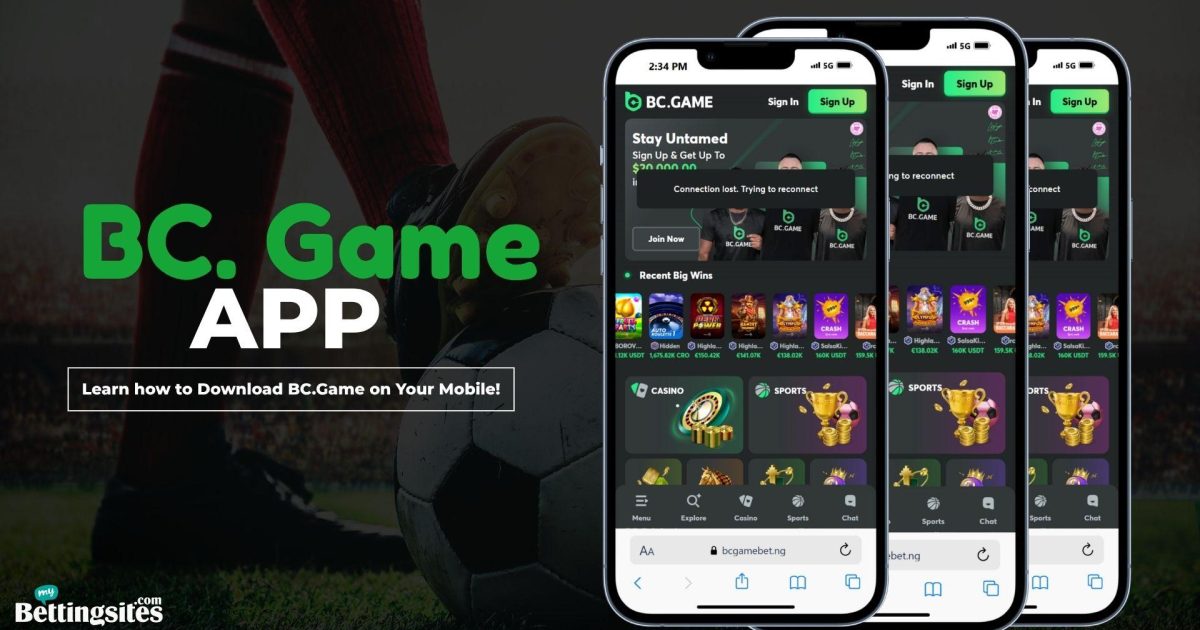 BC Game App Interface