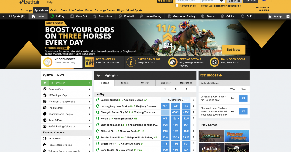 Betfair casino online