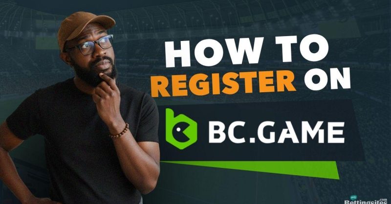 BC Game registratiescherm