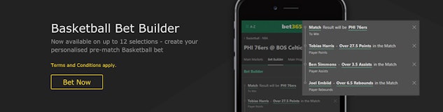 Basketball bet builder bet365