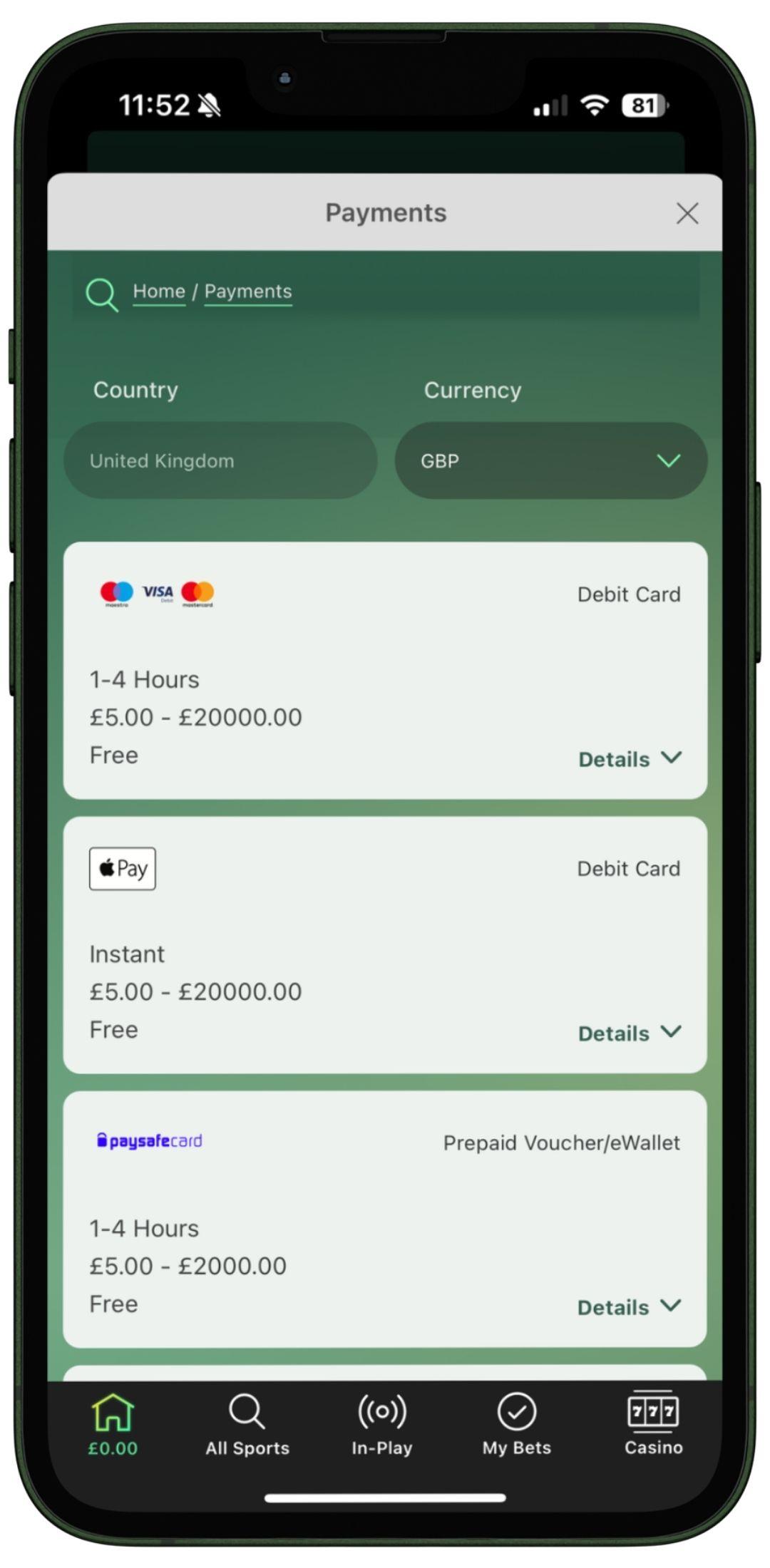 Bet365 fast withdrawal 2