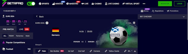Betafriq euro 2024 betting site and offers