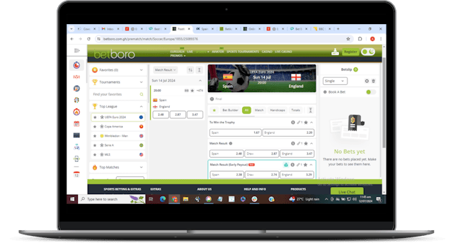 Betboro bet builder site in ghana