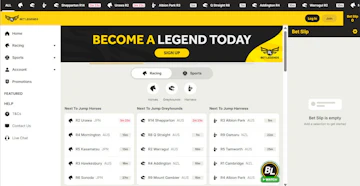 Betlegends website homepage