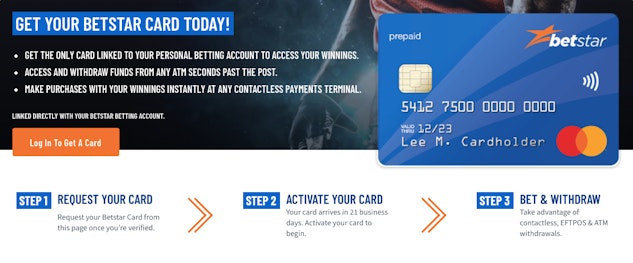 Betstar card