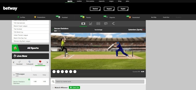 Betway cricket live betting