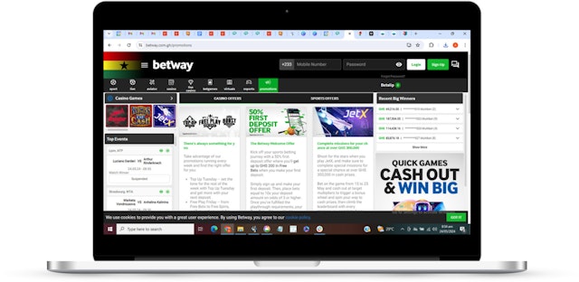 Betway ghana welcome bonus