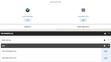 Bookmaker same game multi