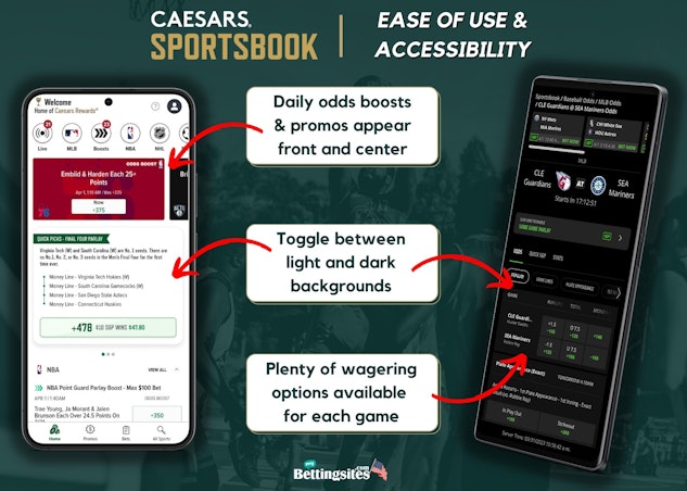 Caesars sportsbook ease of use