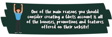 Create an account for bonuses etc