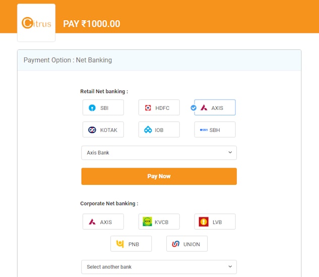 Deposit with online banking 10 Cric