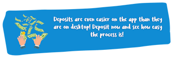 Deposits are easier on sportingbet app