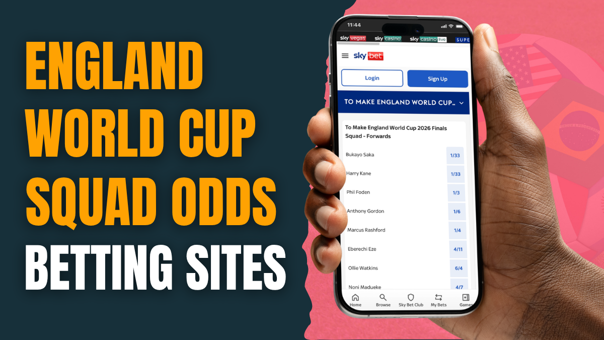 England world cup squad odds