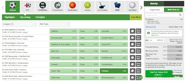 How to bet on betway kenya