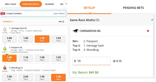 How to bet on melbourne cup same race multi