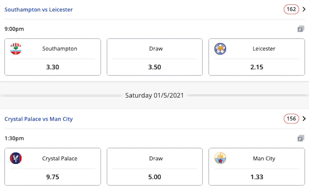 Ladbrokes epl odds