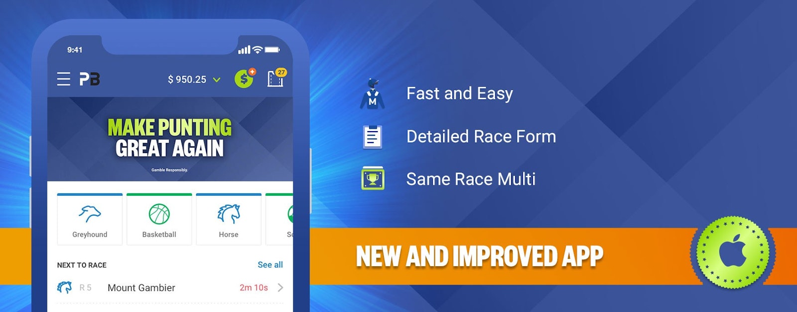 Palmerbet App Interface on Apple Devices