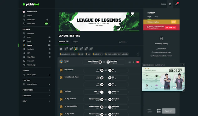 Picklebet esports