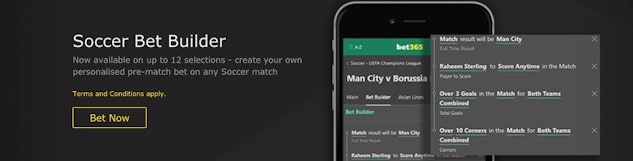 Soccer bet builder bet365