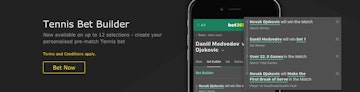 Tennis bet builder bet365
