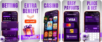 Tonybet app preview